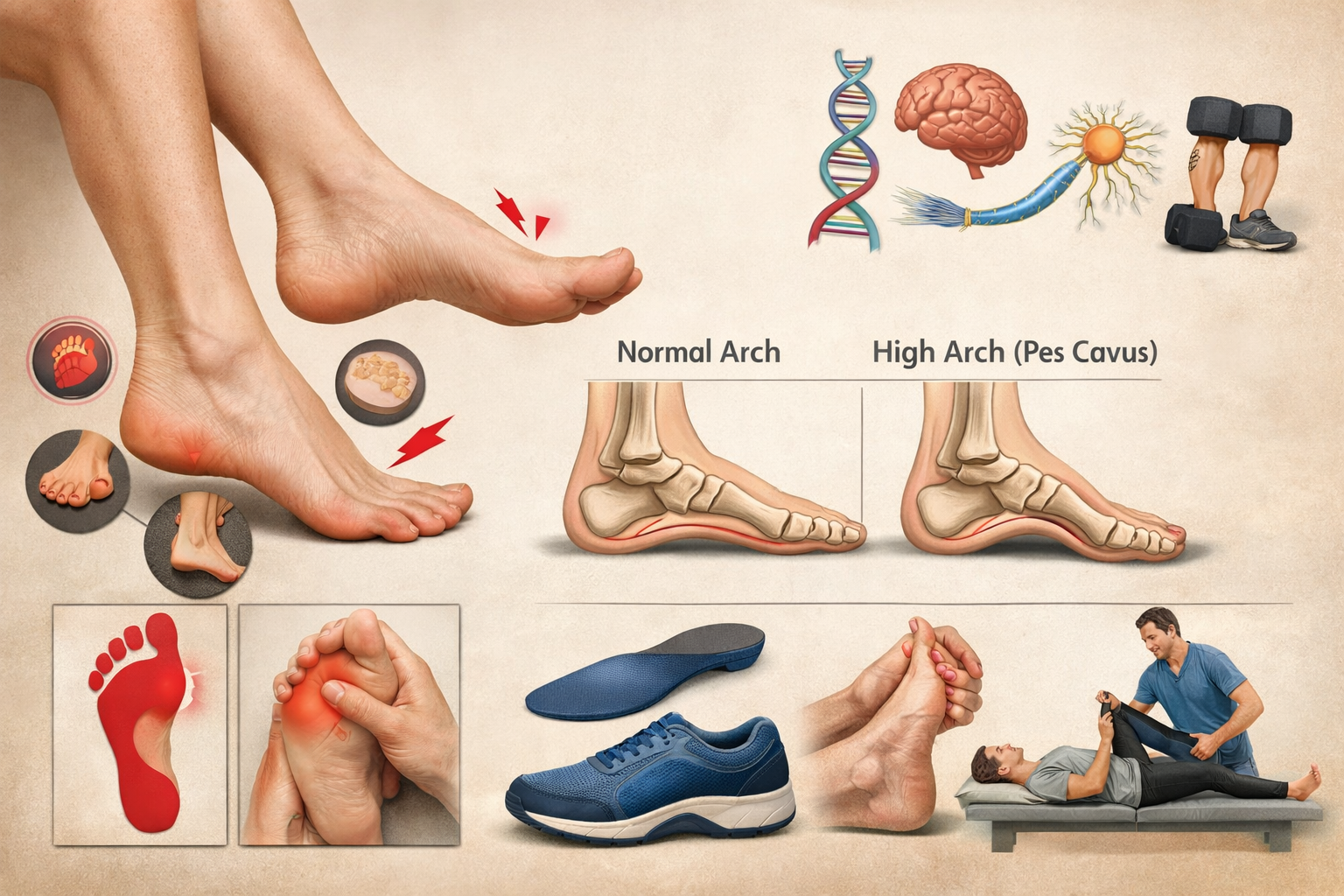 Understanding High Arches (Pes Cavus) Signs, Causes & What You Can Do